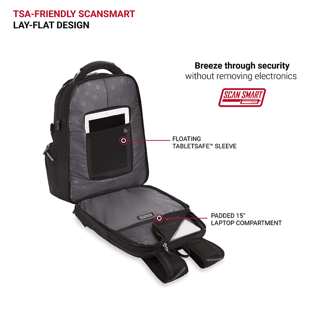 SWISSGEAR SA6752 Mochila para computadora portátil ScanSmart