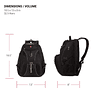 1923 ScanSmart Mochila para portátil, negro/plateado, 17 pul