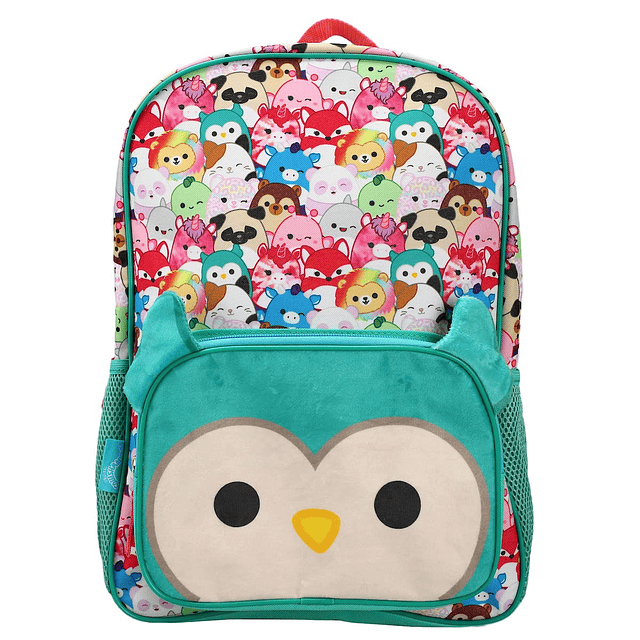 Mochila juvenil con bolsillo de felpa Winston The Owl de Squ