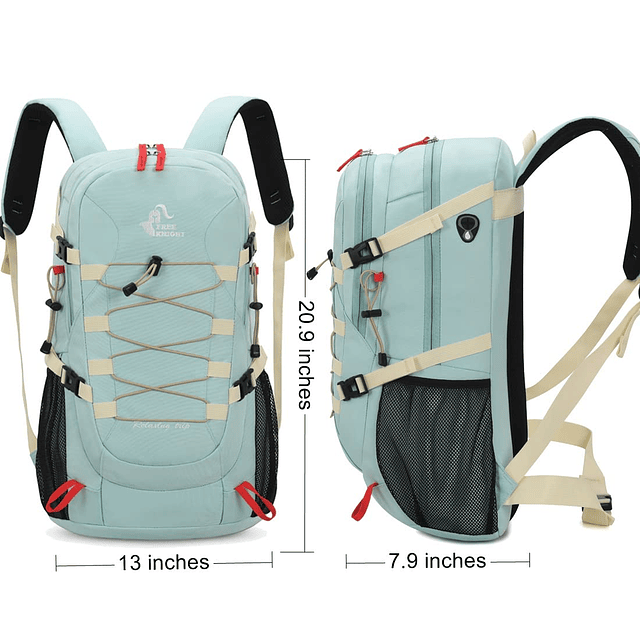 Mochila de senderismo impermeable de 40 litros con cubierta