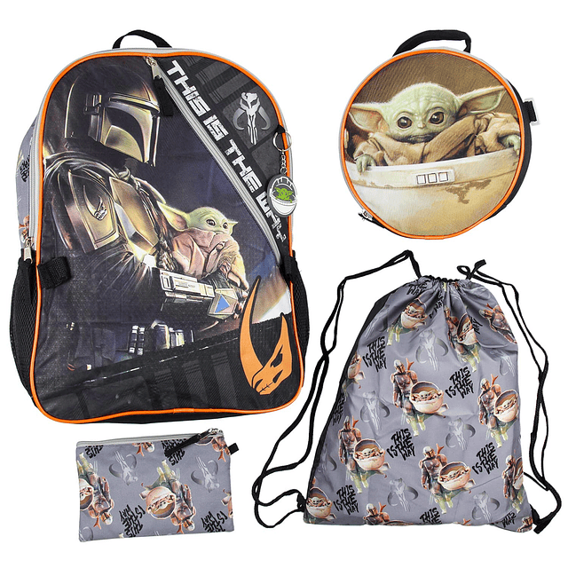 The Mandalorian Grogu Baby Yoda This Is The Way Mochila de 5