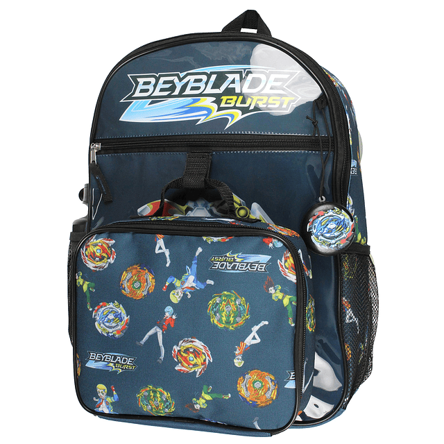 Beyblade Burst Spinner Tops Mochila Bolsa de almuerzo Botell