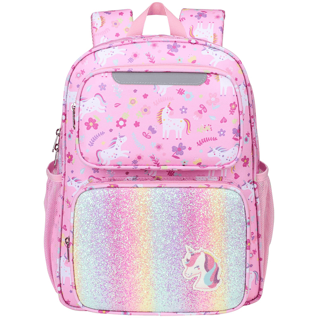 Mochila para niños para niñas – Mochila de unicornio de 15 p