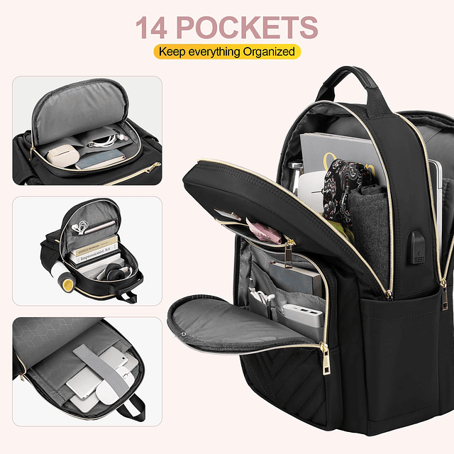 Mochila para computadora portátil para Mujer, Mochila para c