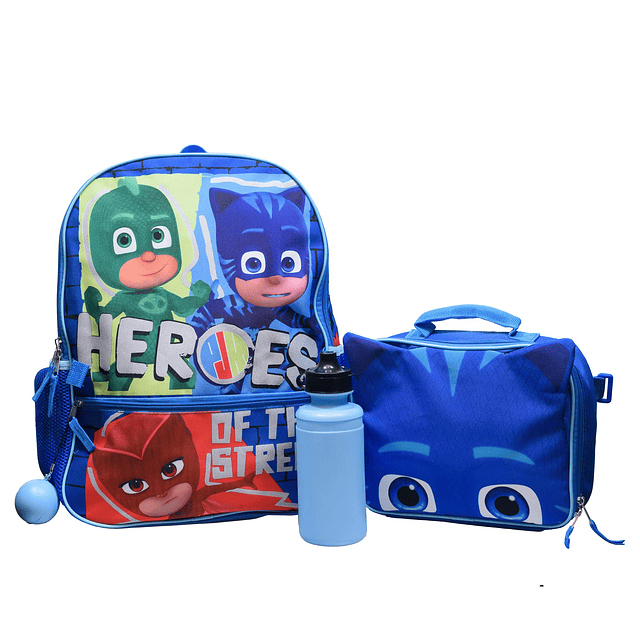 PJ MASKS Juego de mochila de 4 piezas para preescolar para n