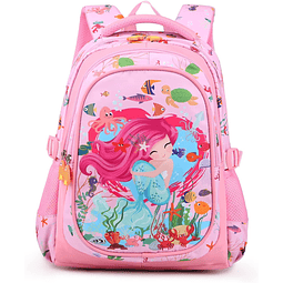 Mochila para niñas/niños, Mochila para niños de Sirena de 16