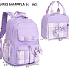 Mochila para niñas para la escuela, mochila escolar para niñ