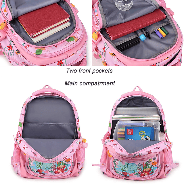 Mochila para niñas/niños, Mochila para niños de Sirena de 16