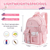 Mochila Kawaii, Mochilas Lindas Rosas para Niñas, Bolsa Esco