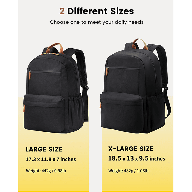 Mochila para Hombres y Mujeres - Mochila Ligera Mochila Bási