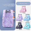 Mochila de sirena de 3 piezas para niñas con estampado de es