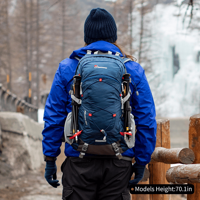 40L que camina la mochila del viaje Daypack con la cubierta