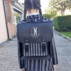 Mochila Gótica De Piel Sintética Negra