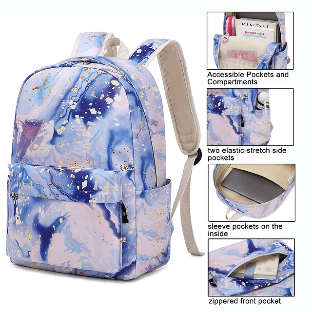 Mochila para niñas para la escuela, mochila para adolescente