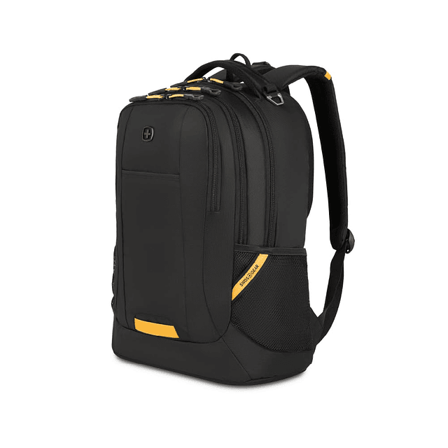 Cecil 5505 Mochila para portátil, negro/dorado, 18 pulgadas