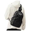 Bolso Bandolera Negro para Hombres y Mujeres, Mochila Táctic