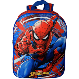 Mochila Escolar Spiderman 15 Rojo-Azul