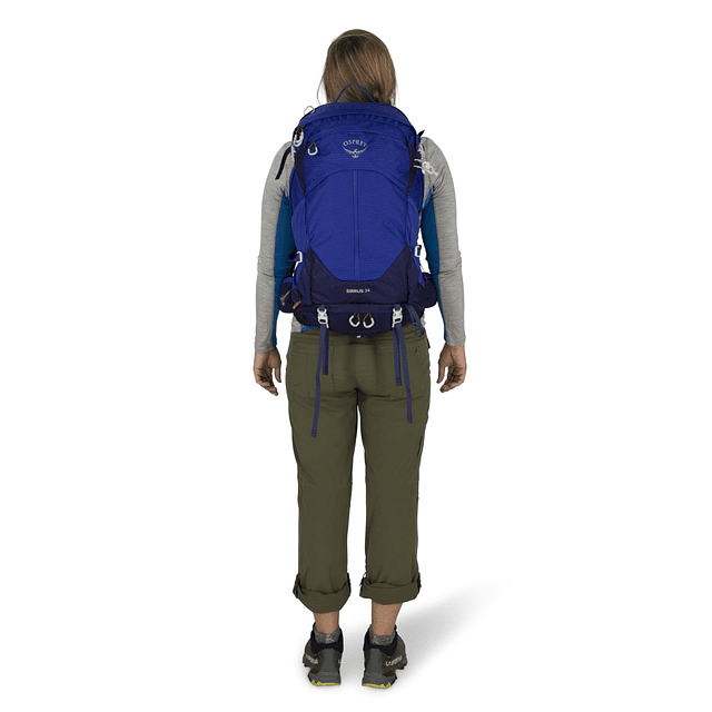 Mochila de senderismo Sirrus 34L para mujer, morado saúco/br