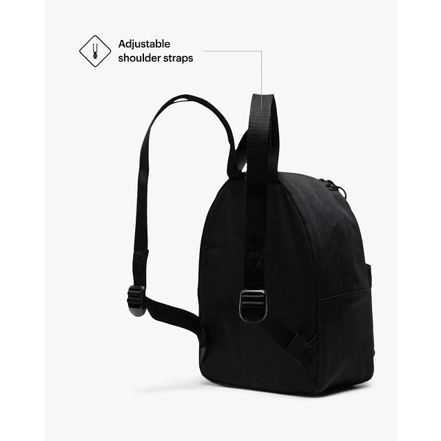 Supply Co. Classic Mini Mochila, Negro, Talla única