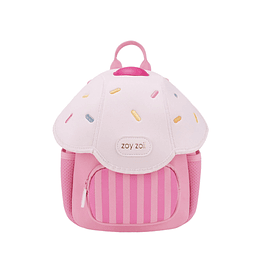 Mochila para niños, linda taza de helado, pastel, jardín de