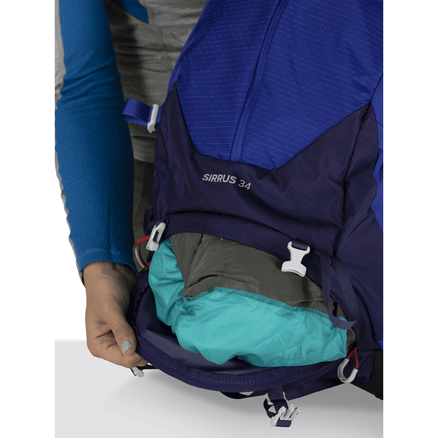 Mochila de senderismo Sirrus 34L para mujer, morado saúco/br