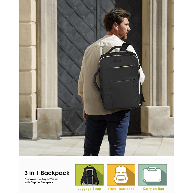 Mochila de viaje para mujeres y hombres Mochila impermeable