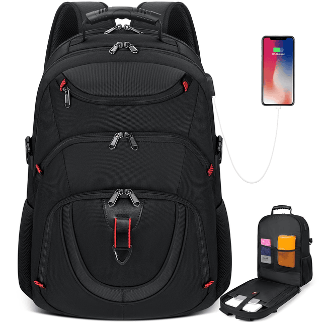 Mochila para computadora portátil Mochila de viaje impermeab