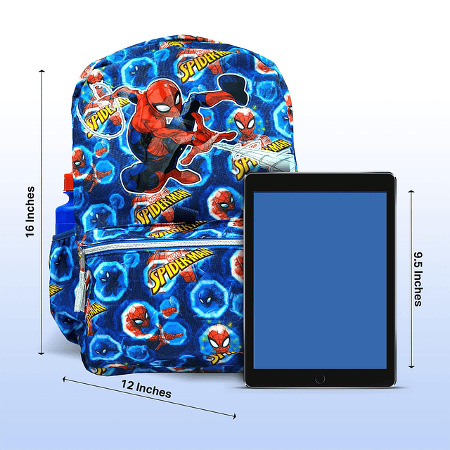 Juego de 6 mochilas de Spiderman - Mochila de 16 para jardín