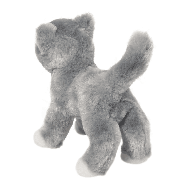 Animal de peluche de peluche de gato gris scatter