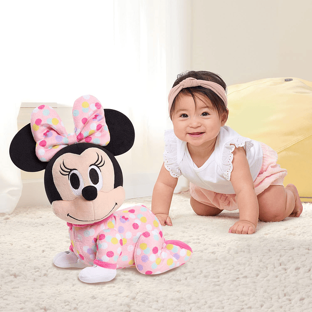 Musical Crawling Pals Peluche Minnie Mouse, animal de peluch