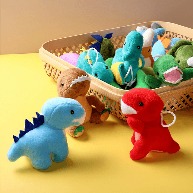 Paquete de 20 juego de peluche de dinosaurio, mini figuras d