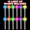 Varitas galácticas iluminadas, juego de 12, varitas LED para