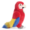 Adorable peluche de loro guacamayo Miyoni, detalle realista,