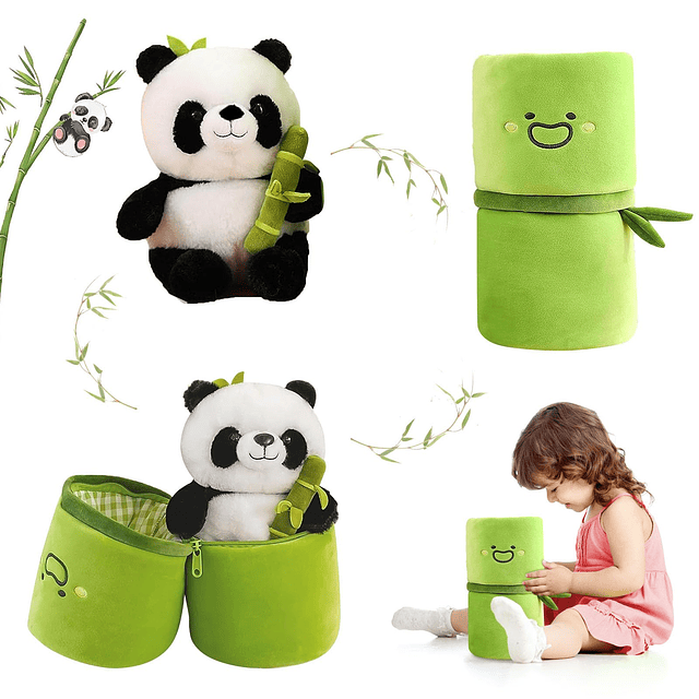 Panda Animales de peluche Panda Juguete de peluche de bambú