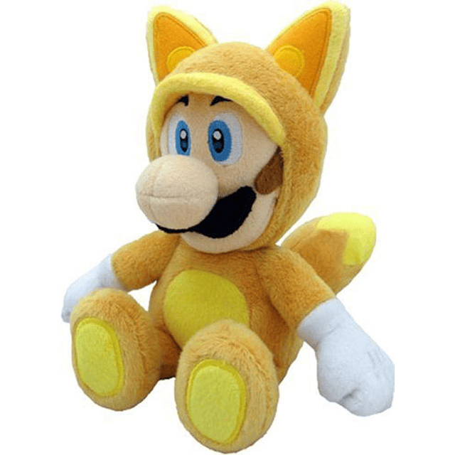 Peluche oficial de Super Mario Kitsune Fox Luigi, 9 pulgadas