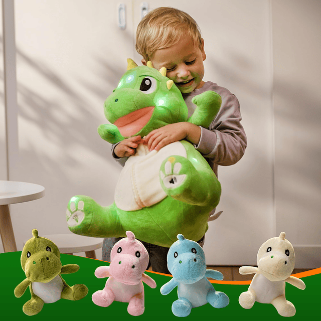 Juguetes de dinosaurio para niños de 2 a 4, 3 a 5 años, pelu