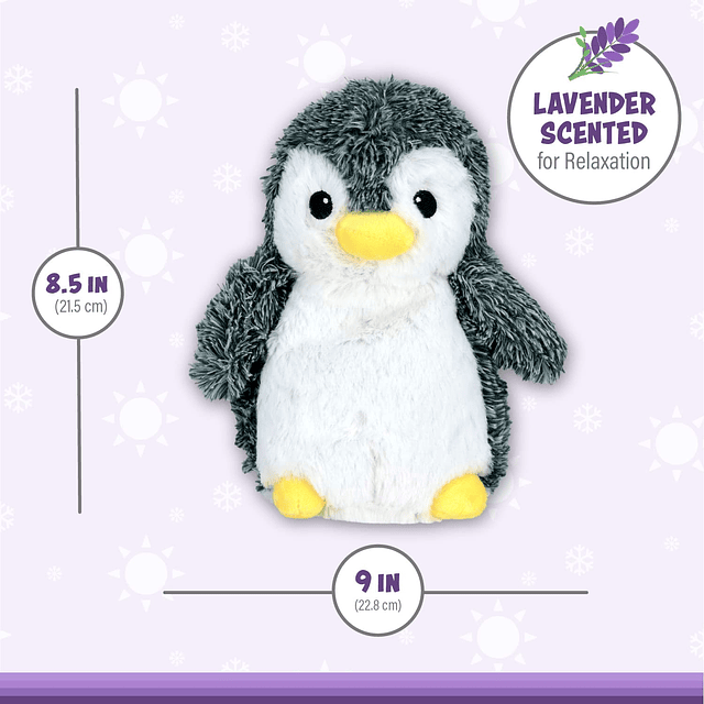 Warm Pals Pingüino Peppy 1.5 libras Acogedores juguetes d