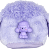 Muñeca Cutie Reveal con cabello morado y disfraz de caniche,