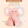 Animal de peluche de elefante calentable y enfriable, almoha