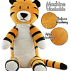 Regit The Plush Tiger Toy, animal de peluche de tigre sentad