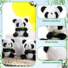 6 piezas Mini Panda de peluche de 4 pulgadas Lindo Panda de