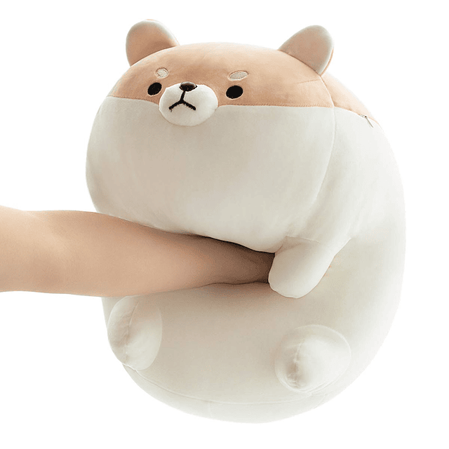 Peluche Shiba Inu de 19.6 pulgadas, peluche de perro Corgi,