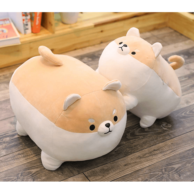 Peluche Shiba Inu de 19.6 pulgadas, peluche de perro Corgi,