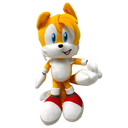 Sonic The Hedgehog Tails sosteniendo su cola de peluche 9 pu