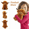 Highland Cows Peluche de vaca escocesa realista, diseño de