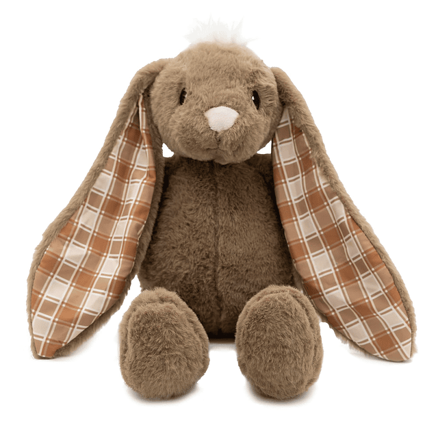 Peluche de conejito de Pascua, tierno, suave, bordado, jugue