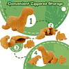 Juego de 4 piezas de almohadas Dino Nugget – Peluche grande