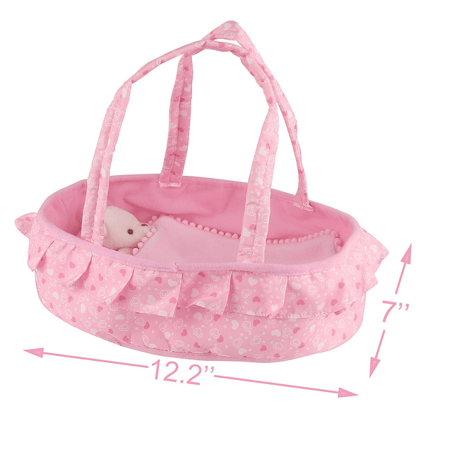 Cuna para muñeca bebé Bolsa portátil para transportar muñeca