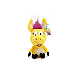 Donkey Hodie Muñeca de peluche de burro amarillo de 14 pulga