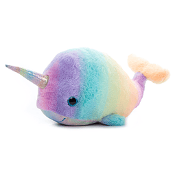 Narwhal relleno animal peluche, Ombrez Ocean Animals, Rainbo